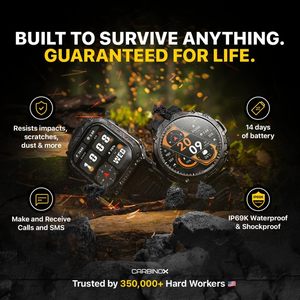 Reloj Inteligente CARBINOX Blaze con GPS, Resistente, Monitor de Actividad Física, Resistente al Agua IP69K, 170 Modos Deportivos, Cristal <span class=keywords><strong>Gorilla</strong></span>, Ligero, Resistente a Golpes - Product Image 2