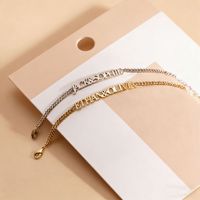 Bracelet personnalisé plaqué or et argent, bijoux en acier inoxydable, plaque nominative hypoallergénique, chaîne à maillons, OEM/ODM