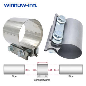 Collier <span class=keywords><strong>de</strong></span> serrage universel pour tuyau d'échappement, collier <span class=keywords><strong>de</strong></span> serrage en aluminium pour joint <span class=keywords><strong>de</strong></span> tuyau d'échappement pour la réparation <span class=keywords><strong>de</strong></span> tuyaux d'échappement <span class=keywords><strong>de</strong></span> voiture - Product Image 4