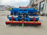 Semoir à blé 12 rangs / Semoir rotatif intégré / Semoir pour blé, avoine et céréales / Semoir robuste tracté par tracteur