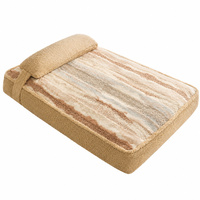 Lit orthopédique en peluche pour chien, avec coussin amovible, housse lavable, antidérapant, pour chiens de grande, moyenne et petite taille.