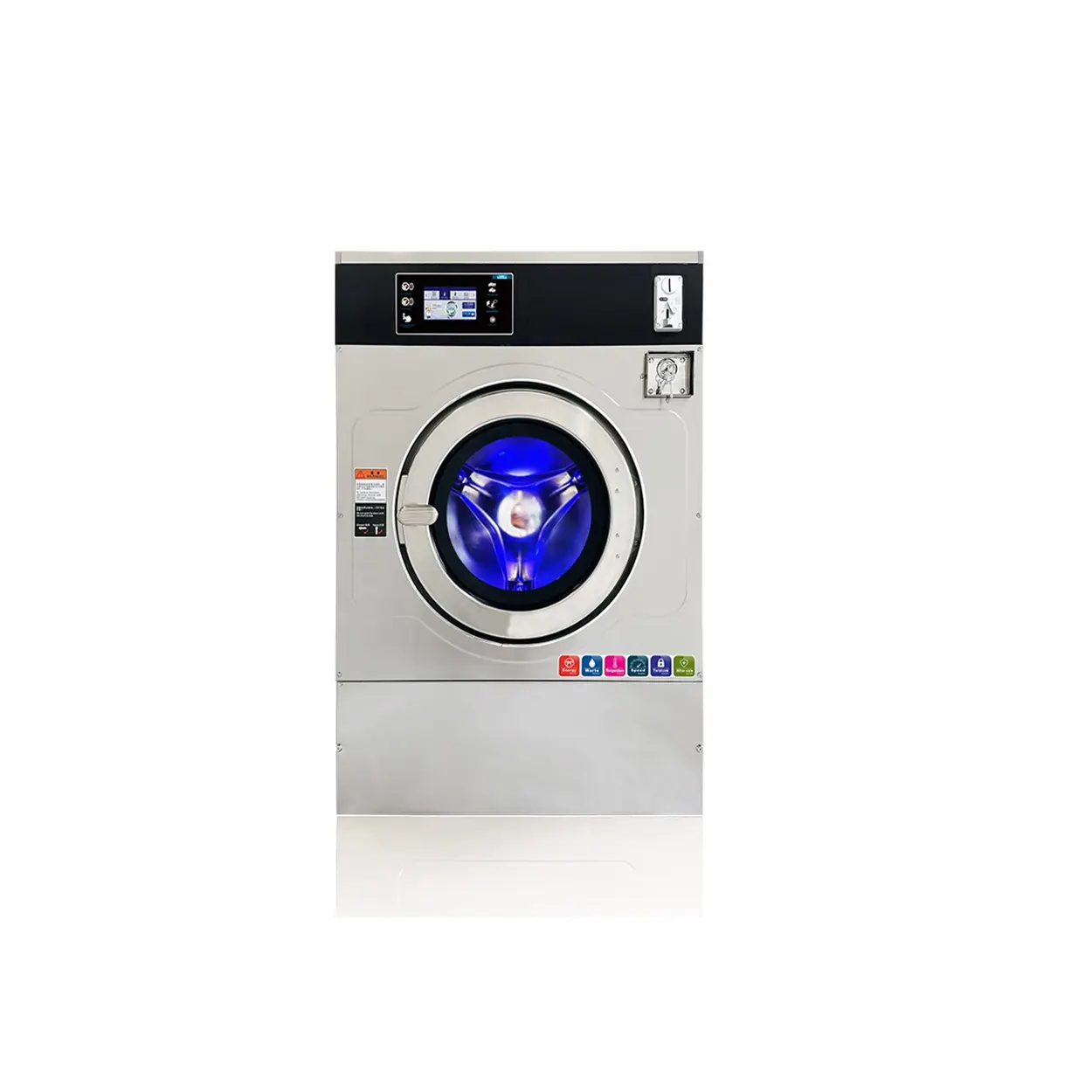SXT-120 High-Tech Intelligent Digital Screen Touch Garment lavatrice automatica piccola moneta lavanderia Hotel asciugatrice e rondelle