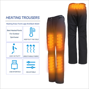 Pantaloni riscaldati con cerniera personalizzabili USB <span class=keywords><strong>coperta</strong></span> invernale reattiva riscaldati mutandoni - Product Image 3