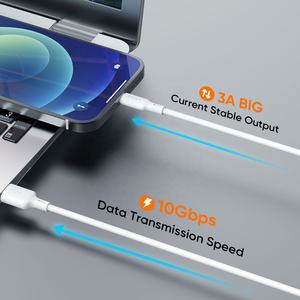 สายชาร์จเร็ว <span class=keywords><strong>VIDVIE</strong></span> 3A สายดาต้า USB 1.2 เมตร สายชาร์จ TPE สำหรับโทรศัพท์มือถือ สำหรับ iPhone - Product Image 4