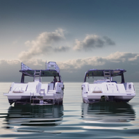 Yacht catamaran de luxe en alliage d'aluminium de 40 pieds Bateau à rames personnalisé de 12.36 m pour 12 personnes fabriqué en Chine