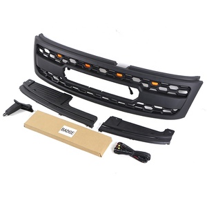 Accesorios Exteriores para Automóviles Todoterreno, Parrilla Delantera Negra ABS, Parrilla LED para Automóvil, Compatible con PATROL Y61 2005-2020 - Product Image 2