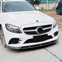 Accessoires de voiture Forgex Speed : Lame de pare-chocs avant et séparateur avant pour Mercedes Benz Classe C W205 Facelift AMG Line 2019-2021