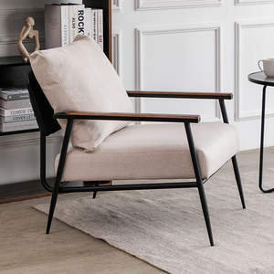 Chaise canapé simple réception et négociation, style nordique moderne et simple, <span class=keywords><strong>coussin</strong></span> de dossier confortable pour chaise de balcon - Product Image 4
