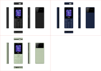 Teléfono Móvil Básico 2G con Doble SIM, Pantalla de 1.77 Pulgadas, Linterna, Juegos, Fotos, Radio FM, Diseño Moderno y Batería de Gran Capacidad