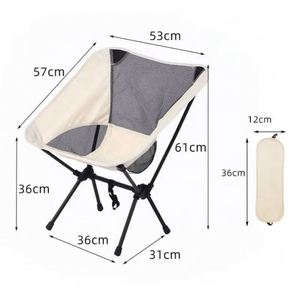 Chaises portables d'extérieur légères pliables réglables pour jardins et extérieurs, chaise de camping et de plage Moon - Product Image 1