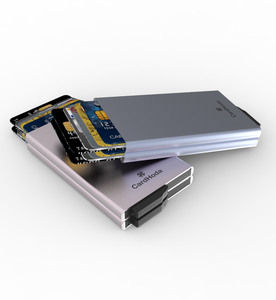 Portefeuille de cartes de crédit multifonctionnel en aluminium, anti-RFID, automatique, pour affaires, protection des cartes bancaires, sans fermeture, 12 mm - Product Image 4