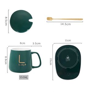 ชุดของขวัญแก้วเซรามิคพร้อมแผ่นทำความร้อน รุ่น Y1 ใช้พลังงานจาก USB ขายดี รักษาอุณหภูมิ 55 องศา สำหรับกาแฟและนม - Product Image 3