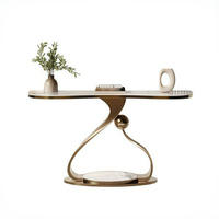 Table d'entrée de luxe moderne et simple, table d'entrée pour salon, table de présentation, table décorative murale pour couloir