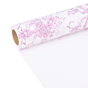 Custom Eco-Friendly Recyclable Marble <b>Pattern</b> Art <b>Paper</b> Roll Double Side Coated PE Waterproof Digital Printing Gift Packaging - Product Image 1