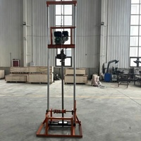 Foreuse de petite taille pour essais de pieux de construction, nettoyage de tuyaux, élimination de boues de ciment et forage de puits d'eau