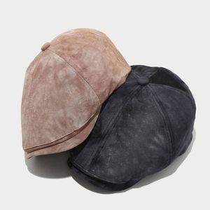 2025 Spring Summer New Fashion Vintage <b>Tie</b> Dyed 8 Panels Newsboy Cap for Women Men Outdoor Casual Dress - Product Image 3