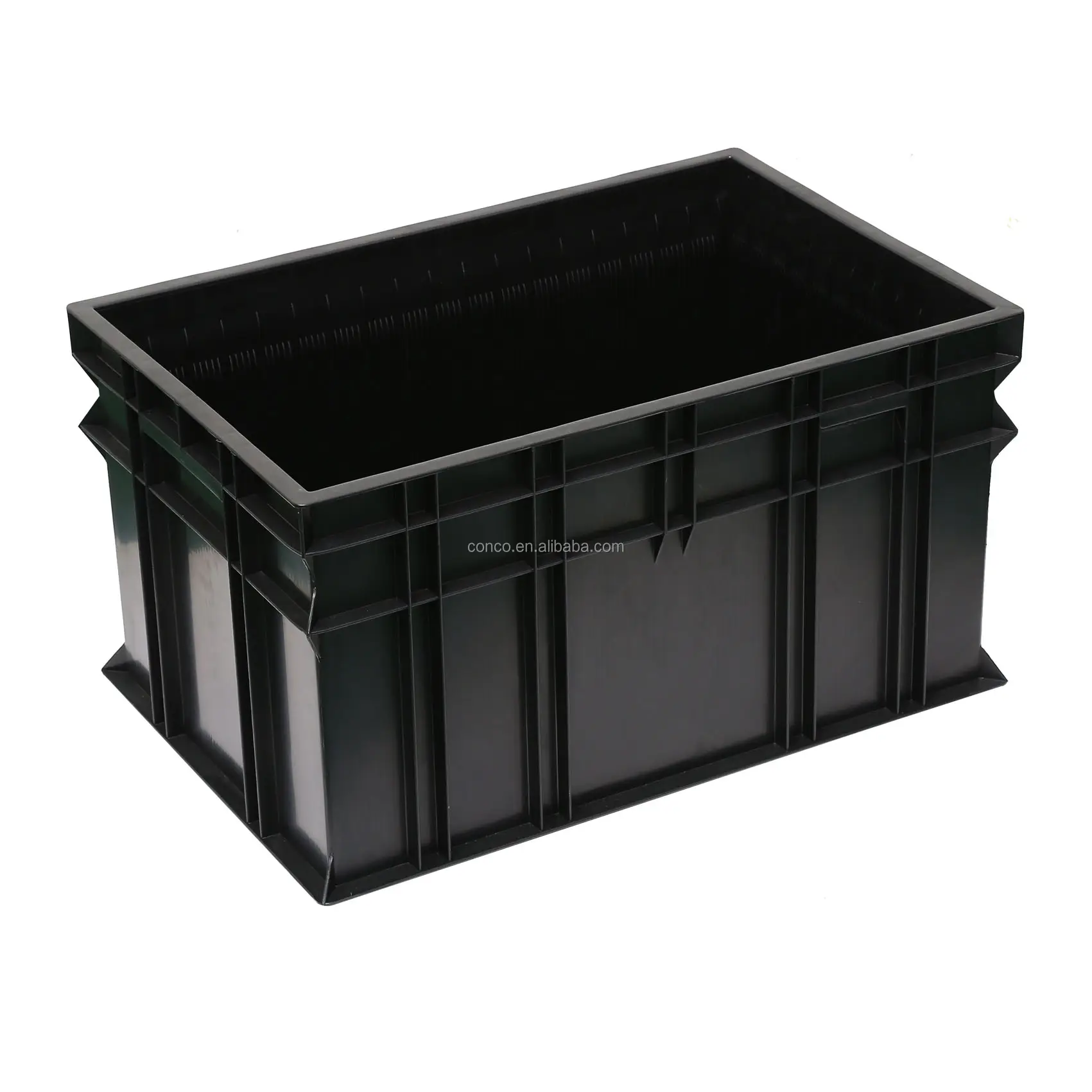 Esd caixa com espaços para painéis de plástico pcb esd caixa de lixeira