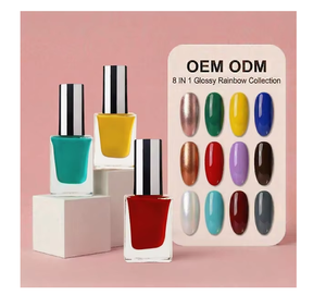 สีทาเล็บสำหรับผู้หญิงแลคเกอร์คลาสสิคสีแดงสดเงางามติดทนนาน - Product Image 4