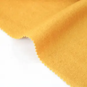 In Stock Spring Summer Light Weight Breathable Ginger Color Soft Quick Dry Wool Cotton Blended Fabric for Sweater Jacket