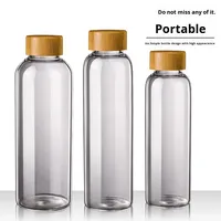Vaso de Vidrio Sodalime Personalizado Premium con Tapa de Bambú Ecológica, Reciclable, para Uso Profesional en Oficinas