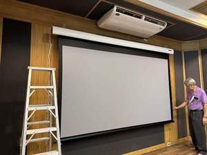 Vente en gros Wupro 100 pouces gris cristaux <span class=keywords><strong>écran</strong></span>s <span class=keywords><strong>de</strong></span> <span class=keywords><strong>projection</strong></span> déroulants contrôle intelligent doux PET CLR <span class=keywords><strong>écran</strong></span> <span class=keywords><strong>de</strong></span> projecteur <span class=keywords><strong>motorisé</strong></span> électrique - Product Image 3