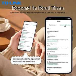 Cerradura Inteligente Eléctrica Electrónica con Huella Dactilar Tolink, Cerradura Digital para Puerta Compatible con Ttlock y Tuya - Product Image 4