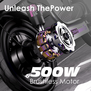 JYOP 500W 200kg Foldable Brushless Motor 15AH Lithium Battery 31-40km Range Digital Control Suspension Two-<b>wheel</b> Pet Scooter - Product Image 2