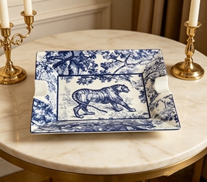 Cenicero de Cigarros de Cerámica de Lujo, Estilo Europeo, Grande y Decorativo, con Diseño de Tigre, para Hogar y Restaurante - Product Image 2