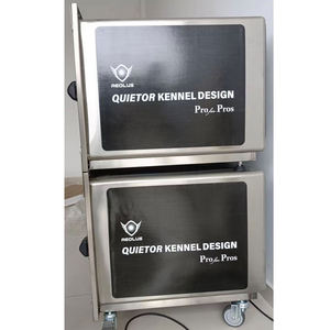 กรงสุนัข สุนัข สั่งทําพิเศษ วางซ้อนกันได้ เสียงต่ํา กรงสุนัขสแตนเลส มุมโค้งมน กรงสุนัขสําหรับสัตว์เลี้ยงทําความสะอาดง่าย - Product Image 5