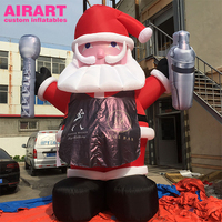 Décorations gonflables de Noël pour bars et événements : Modèles de serveurs et Père Noël gonflables de qualité commerciale, Père Noël gonflable debout