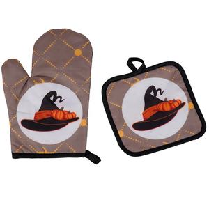 ถุงมือกันความร้อนสำหรับเตาอบแบบหนา OEM & ODM ชุด 2 ชิ้น/เซ็ต ที่จับหม้อแบบกำหนดเอง ทนทาน เป็นมิตรกับสิ่งแวดล้อม ทำจากโพลีเอสเตอร์ - Product Image 3