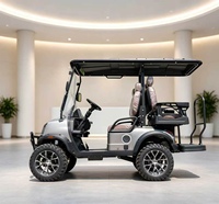 Voitures de golf électriques tout-terrain robustes pour 4 passagers, mini-voitures de golf pour utilisation à la ferme