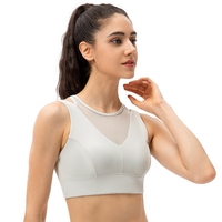 Beauty Back-Sujetador deportivo de malla transpirable para mujer, con cierre ajustable, para Yoga, a prueba de golpes, Sexy