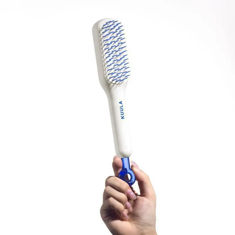 Heiß einfach zu reinigen einziehbare Haarbürste mit entwirrendem 3D-Luftkissen selbstreinigende Massage für Frauen lockiges glattes dickes Haar
