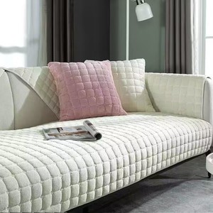 2024 sang trọng dày sofa đệm bán buôn flannel chống trượt Đệm mùa đông sofa Bìa bốn mùa phổ sofa Bìa - Product Image 5