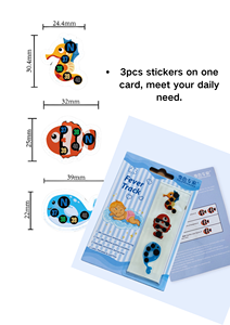 Cartoon temperatura testa adesivo para bebê Digital LCD Display termômetro para uso doméstico Blister embalagem - Product Image 2