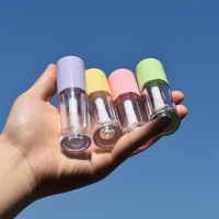 Grands Tubes de Brillant à Lèvres Vides avec Applicateur à Grande Brosse et Bouchon, Personnalisables, avec Boîte d'Emballage Cosmétique