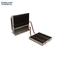 Industrieller COB-Kühlkörper, Einzelturm-Luftkühler mit Aluminiumlamellen und LED-Kühlkörper mit Kupfer-Heatpipes für Bergbau- und Straßenbeleuchtungskühlung