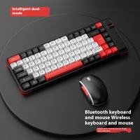 Applicable aux ensembles clavier et souris sans fil pour ordinateur Apple (86 touches) avec Bluetooth double mode et couleurs mélangées