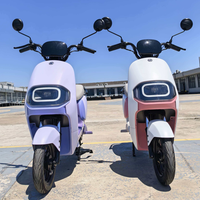 Scooter électrique pour femmes, confortable, léger, pour les trajets quotidiens, couleur mocha, couleur douce macaron, batterie amovible 48V, homologué pour la route européenne, E-Moped