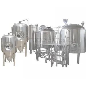 1000L peralatan pembuat bir Batch pembuatan tanaman bir pembuatan tanaman baja tahan karat pembuatan mikro