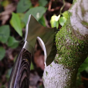 Hache <span class=keywords><strong>de</strong></span> camping professionnelle pour l'extérieur, la survie, la <span class=keywords><strong>chasse</strong></span>, le bricolage, <span class=keywords><strong>de</strong></span> qualité industrielle, mini hachette portable avec étui, acier à haute teneur en carbone - Product Image 5