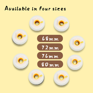 Giày trượt patin bánh xe cao cấp đàn hồi cao 4 bánh 72 76 80mm, giày trượt patin trượt băng nghệ thuật, bánh xe trượt ván tự do, bánh xe khúc côn cầu - Product Image 4