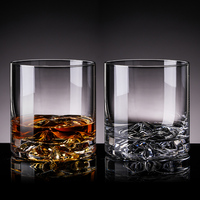 Verre à liqueur de montagne Fuji style classique japonais Tasse en verre élégante pour présentations d'hôtels Whisky Vin Eau Café Thé