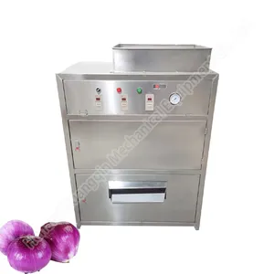 Onion Peeling Machine And Root Cutting Peeling Rate Chain Type Onion Skin Remover Machine Onion Skin Removing Machine