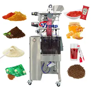 Electric Monosodium Glutamate Sachet Packer Printing Film Serrated Seal Bags Packaging Machine