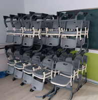 Ensemble bureau et chaise pliables ergonomiques à hauteur réglable pour étudiant, mobilier scolaire moderne pour salle de classe