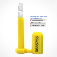 Sceau de sécurité robuste pour conteneur de camion remorque, anti-effraction, 8 mm, certifié ISO, avec code-barres