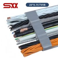 Câble TVVB 20*0.75 pour ascenseur, câble en cuivre pur sans oxygène, câble plat blindé TVVB