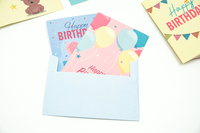 Ensemble de cartes d'invitation personnalisée pour anniversaire, emballage enveloppe avec impression personnalisée